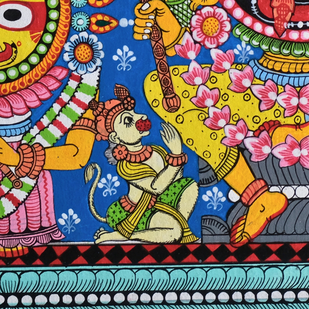 Pattachitra Painting - Shri Jagannath Raghunath besa