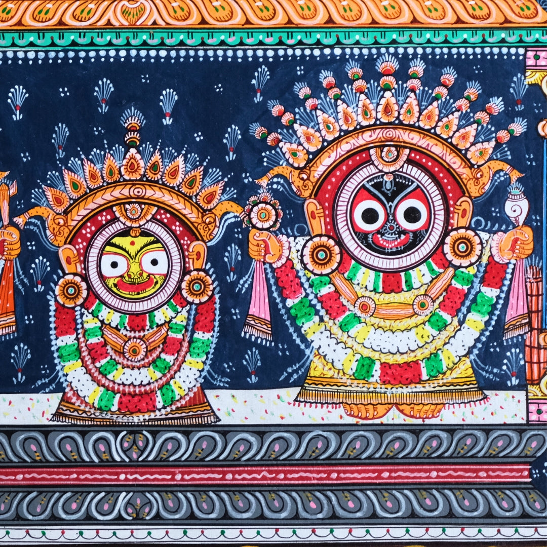 Pattachitra Paintng - Shri Jagannath Sunabesa(Blue)