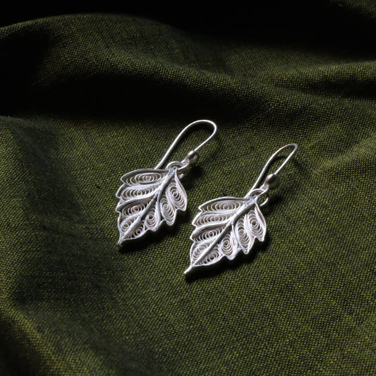 Silver Filigree Authentic Handmade Dangle Earrings