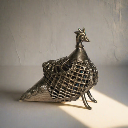 Dhokra Craft -Tribal Style Peacock Home Decor