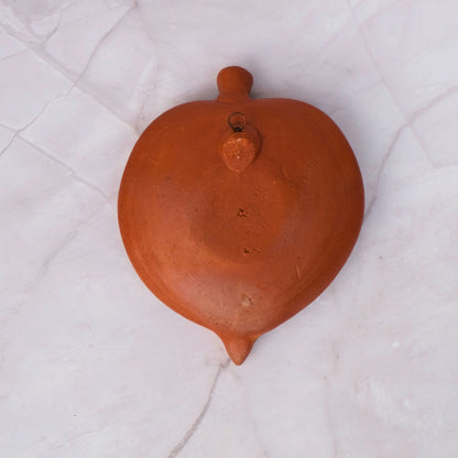 Terracotta- Ganesha on Leaf wall hanging