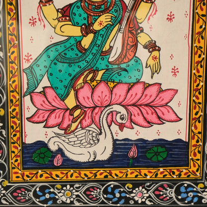 Pattachitra Paintng - Saraswati