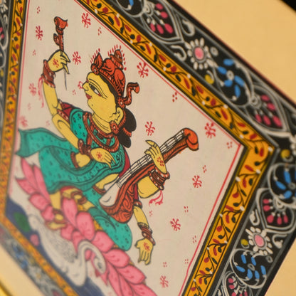 Pattachitra Paintng - Saraswati