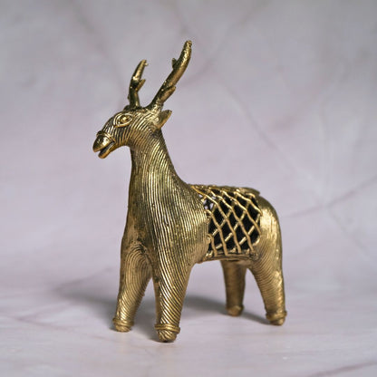 Dhokra Craft Home Decor- Standing Deer