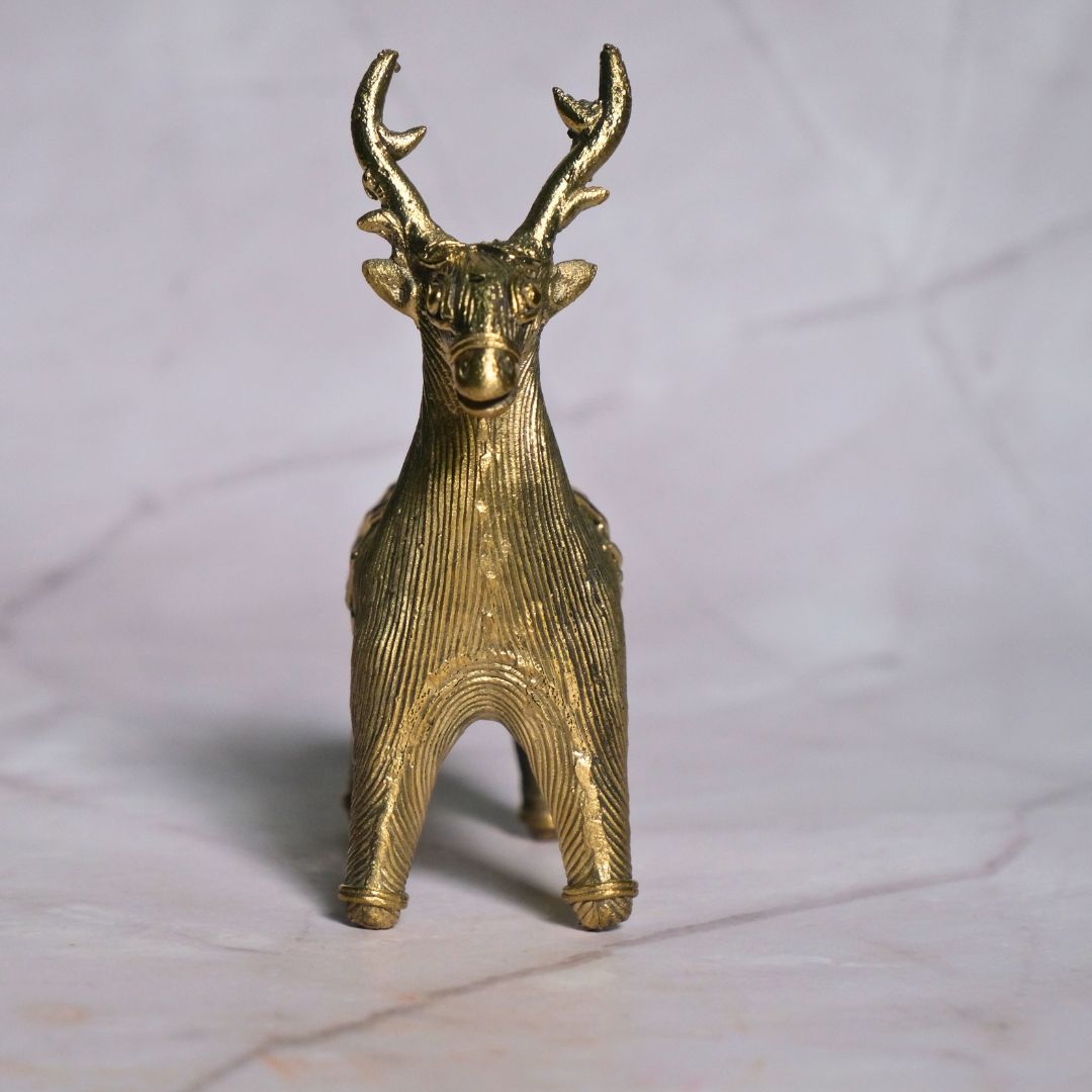 Dhokra Craft Home Decor- Standing Deer