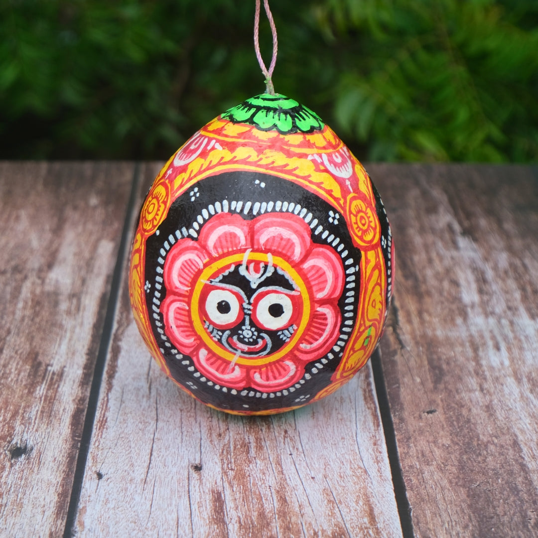 Pattachitra - Coconut Painting trimurti