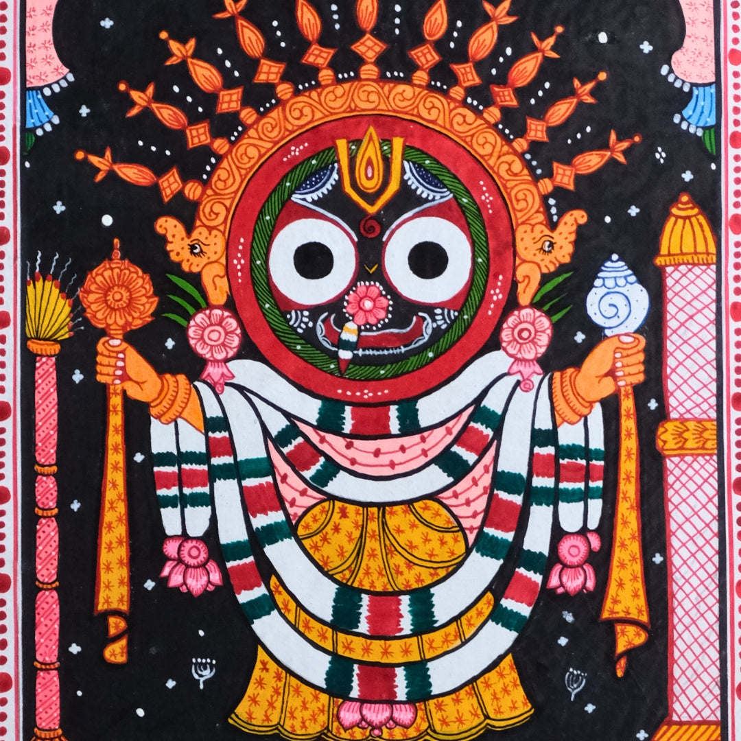 Pattachitra Paintng -  Shri Jagannath (Patitapabana)