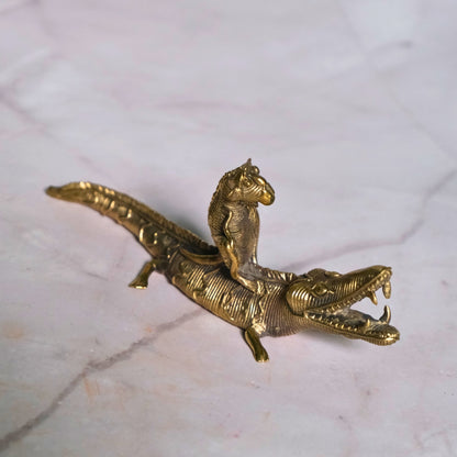 Dhokra Craft - Monkey and crocodile