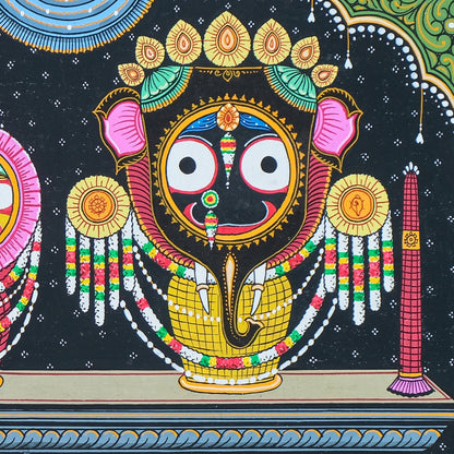 Authentic Pattachitra - Jagannath Gajanana Besha