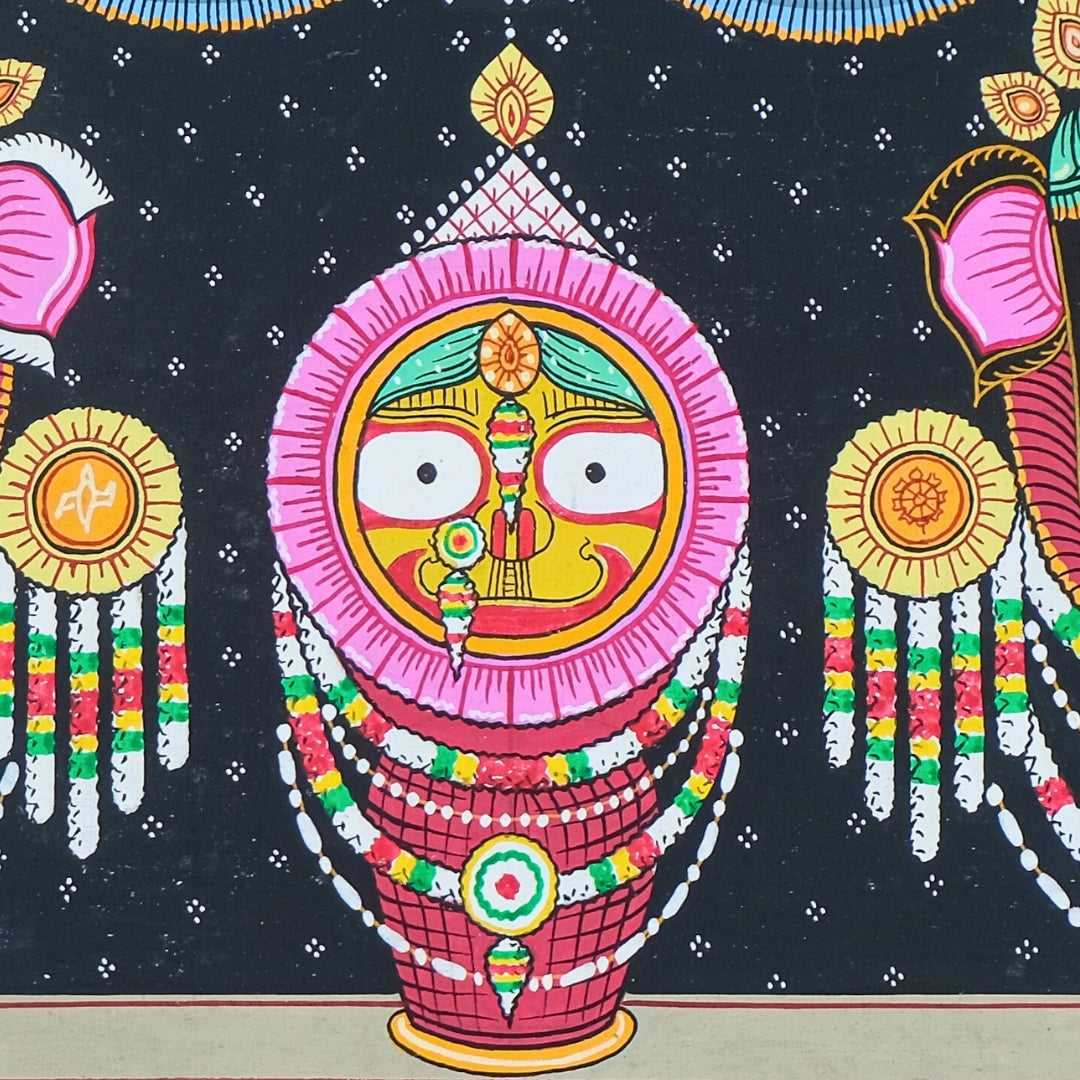 Authentic Pattachitra - Jagannath Gajanana Besha