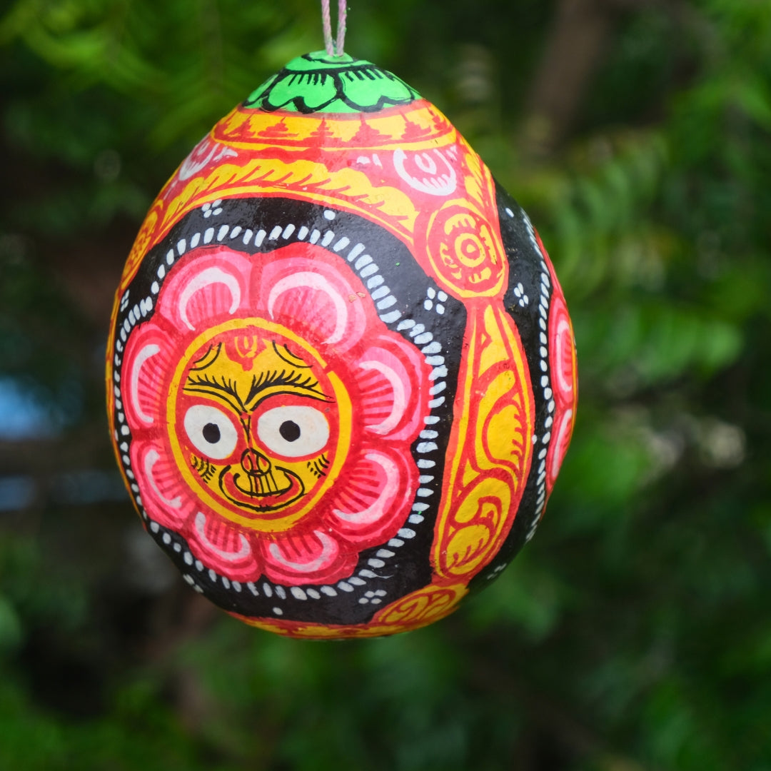 Pattachitra - Coconut Painting trimurti