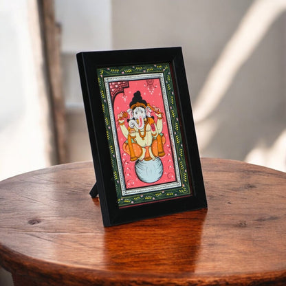 Pattachitra Paintng - Postcard Size Ganesha painting