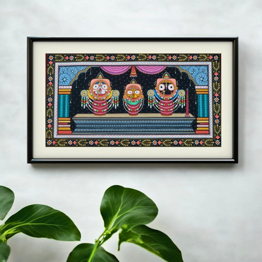 Authentic Pattachitra - Jagannath Ghodalagi Besa