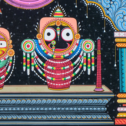 Authentic Pattachitra - Jagannath Ghodalagi Besa