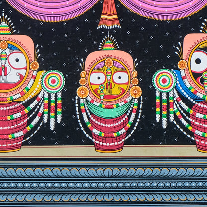 Authentic Pattachitra - Jagannath Ghodalagi Besa