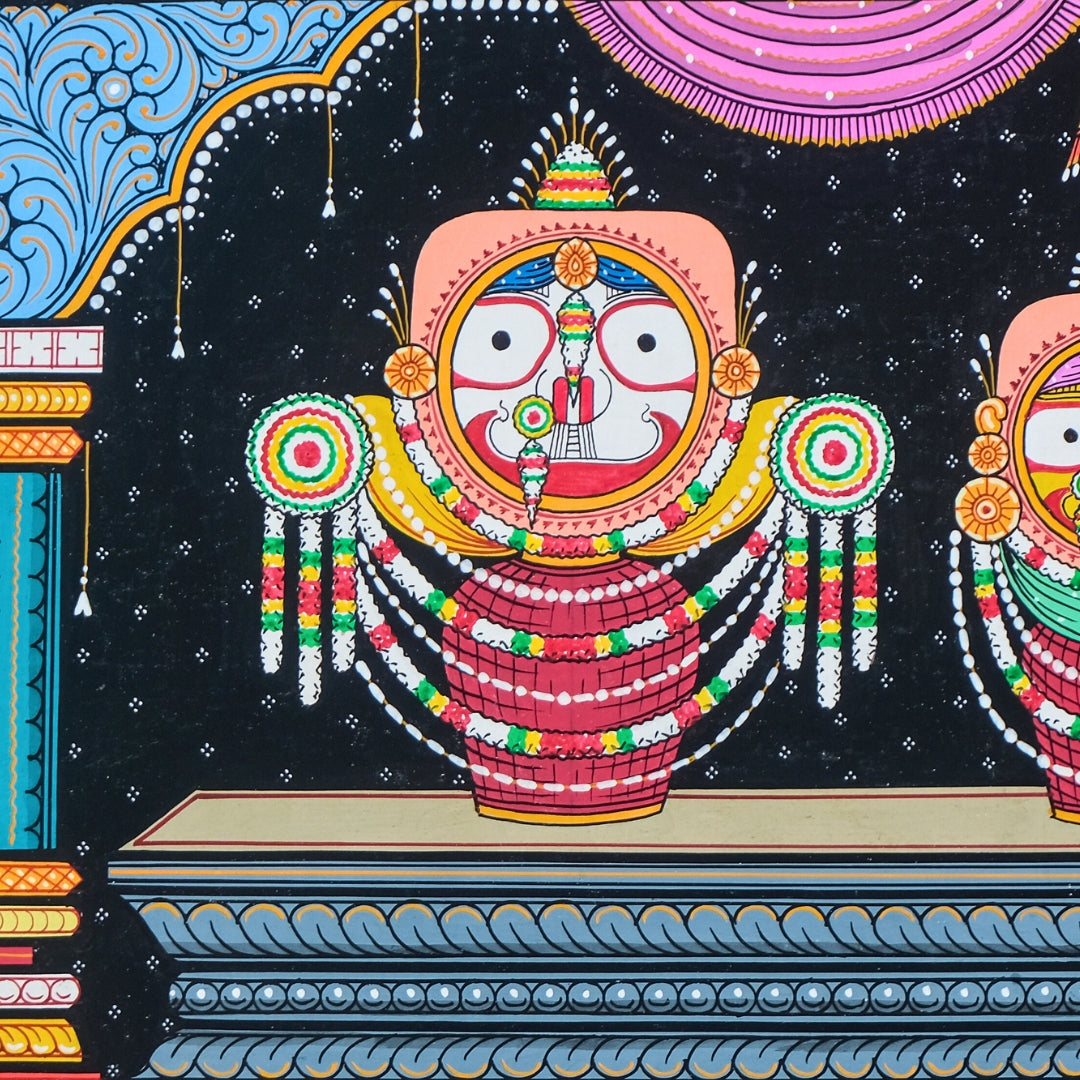 Authentic Pattachitra - Jagannath Ghodalagi Besa