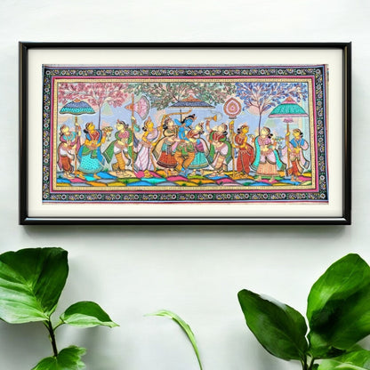 Authentic Pattachitra - Sri Krishna Painting