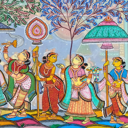 Authentic Pattachitra - Sri Krishna Painting