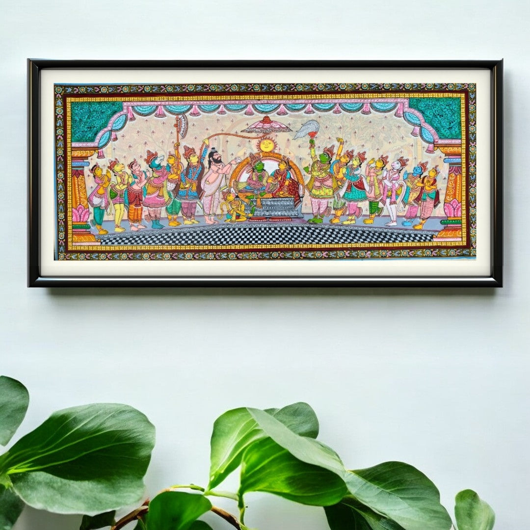 Authentic Pattachitra - Sri Ram Painting