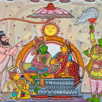 Authentic Pattachitra - Sri Ram Painting