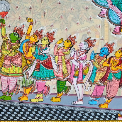 Authentic Pattachitra - Sri Ram Painting