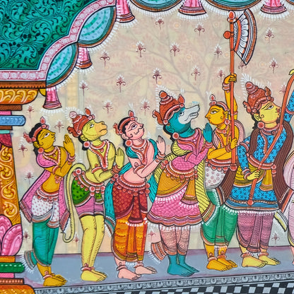 Authentic Pattachitra - Sri Ram Painting