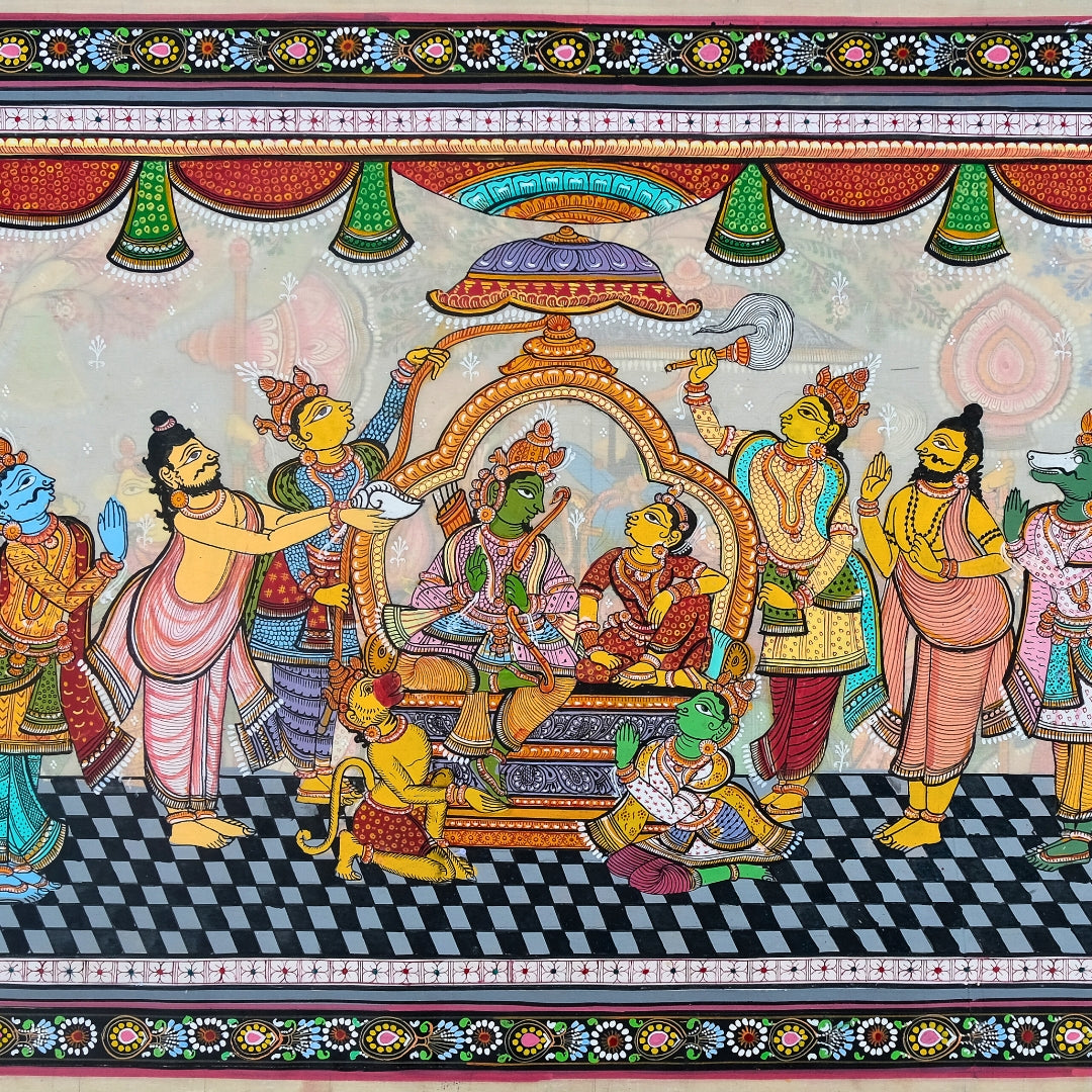 Authentic Pattachitra - Rama Sita Painting