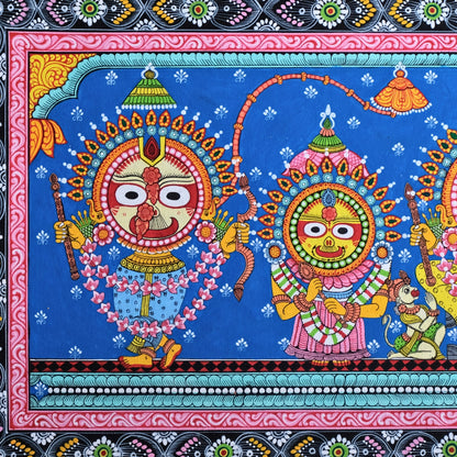 Pattachitra Paintng -  Shri Jagannath Raghunath besa