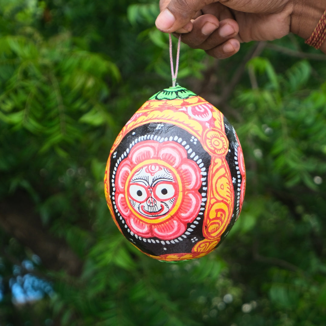 Pattachitra - Coconut Painting trimurti