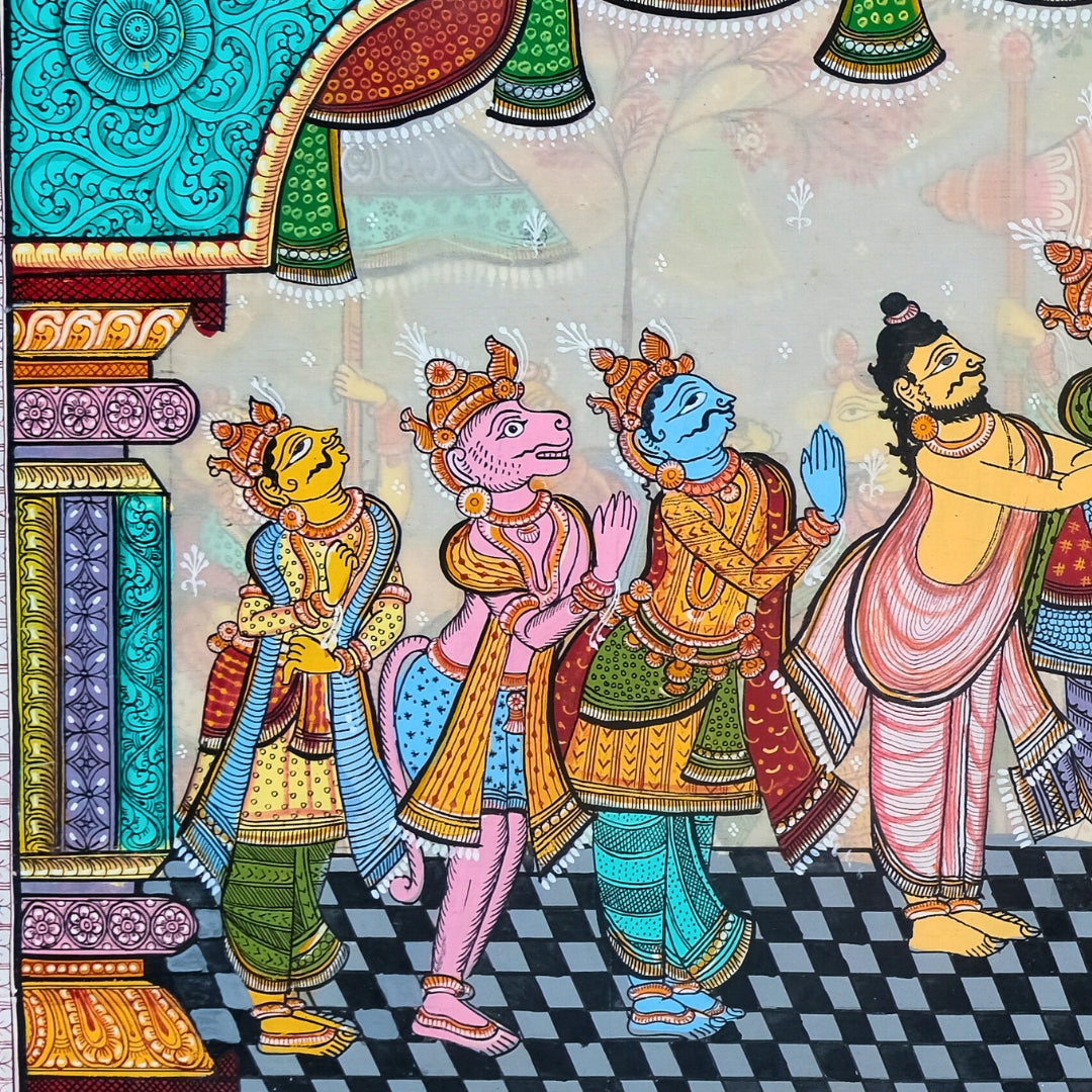 Authentic Pattachitra - Rama Sita Painting