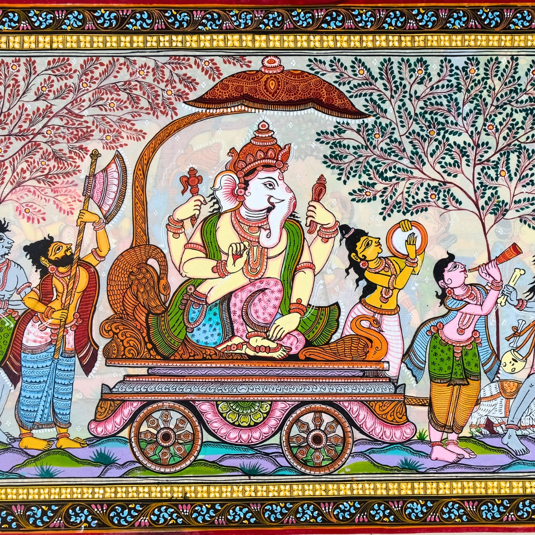 Authentic Pattachitra - Sri Ganesh Painting