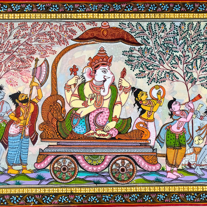 Authentic Pattachitra - Sri Ganesh Painting