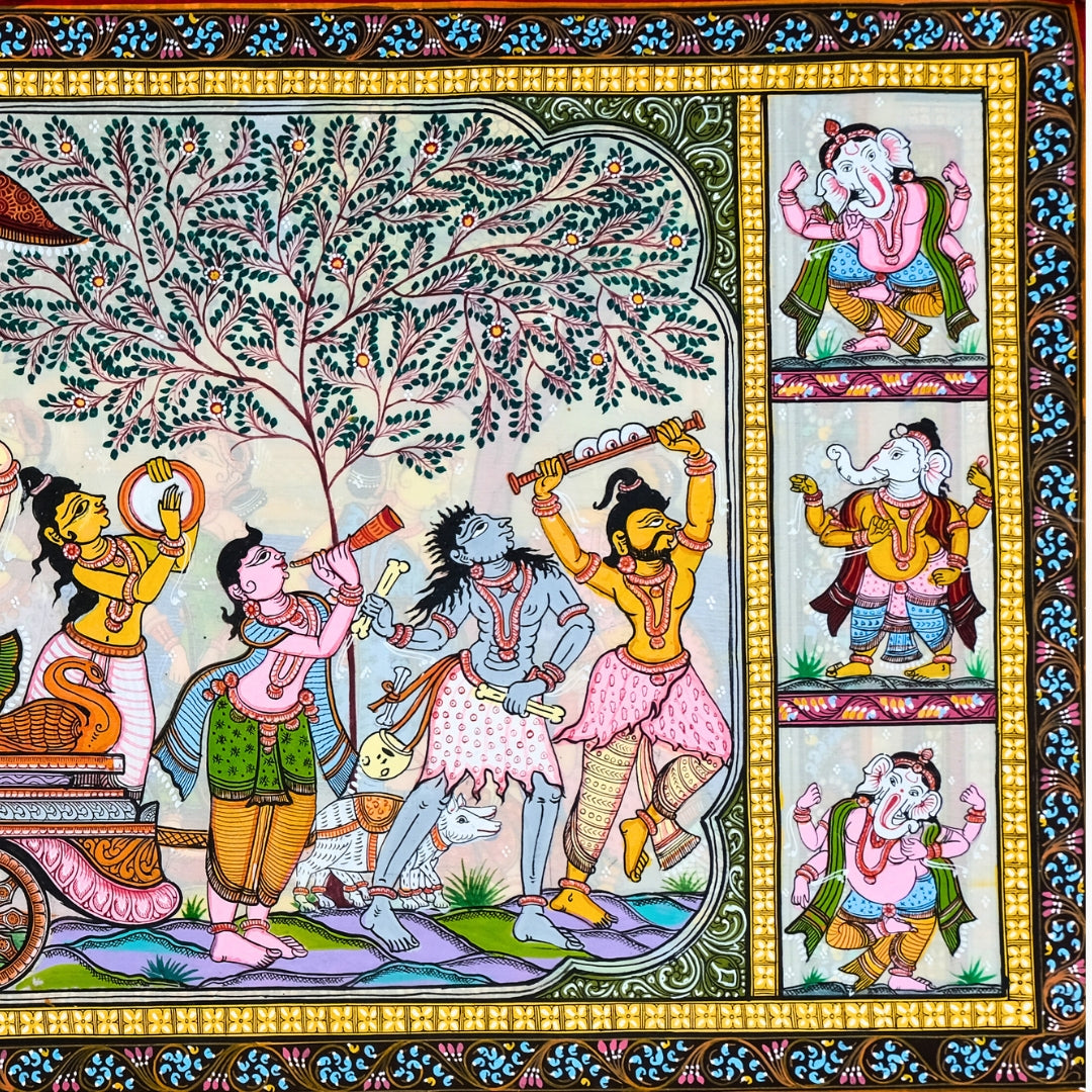 Authentic Pattachitra - Sri Ganesh Painting