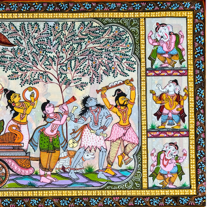 Authentic Pattachitra - Sri Ganesh Painting