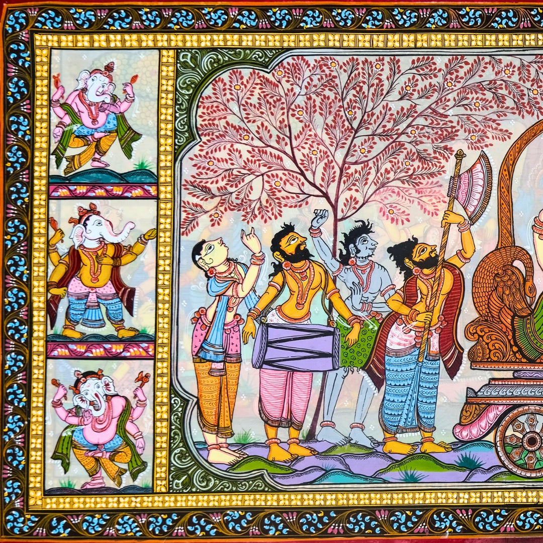 Authentic Pattachitra - Sri Ganesh Painting
