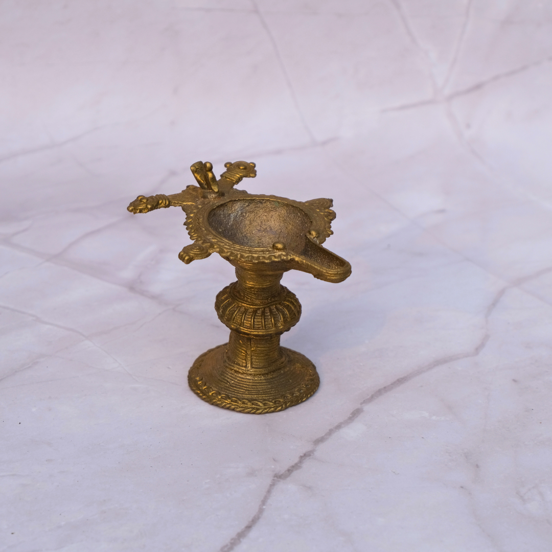 Dhokra Craft - Handmade Classic Diya Stand