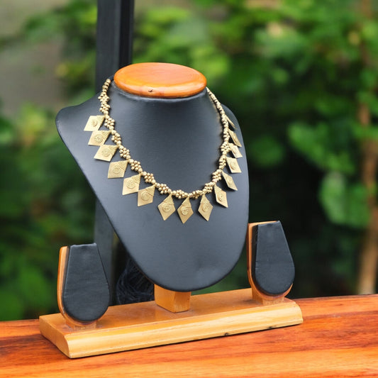 Dhokra Craft Handmade Thikiri Necklace