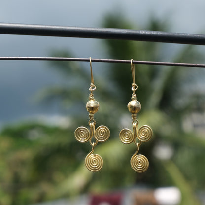 Dhokra Craft Handmade Mayura Earrings