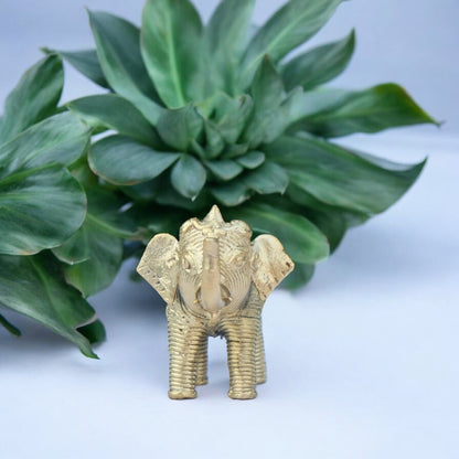 KalaKart Dhokra Miniature Elephant By Sanatana Pradhan - Ancient Handicrafts of India