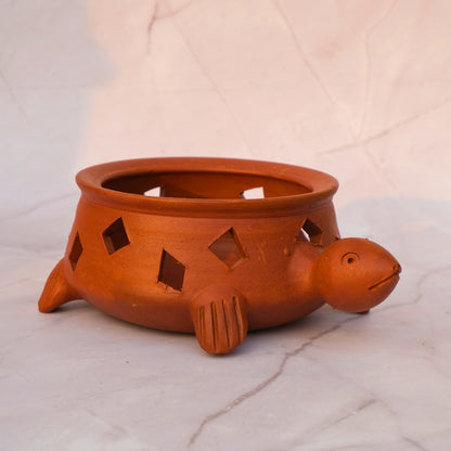 Terracotta- Turtle Diya