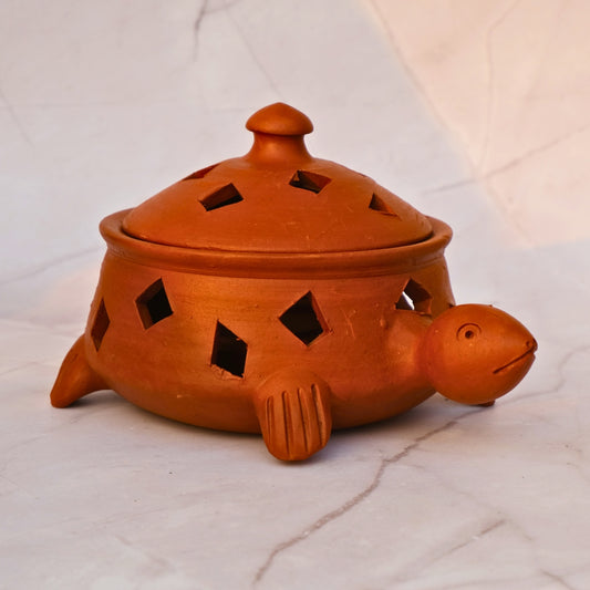 Terracotta- Turtle Diya