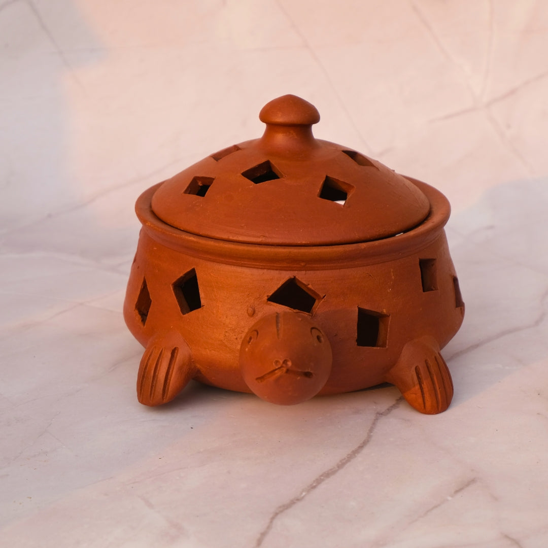 Terracotta- Turtle Diya