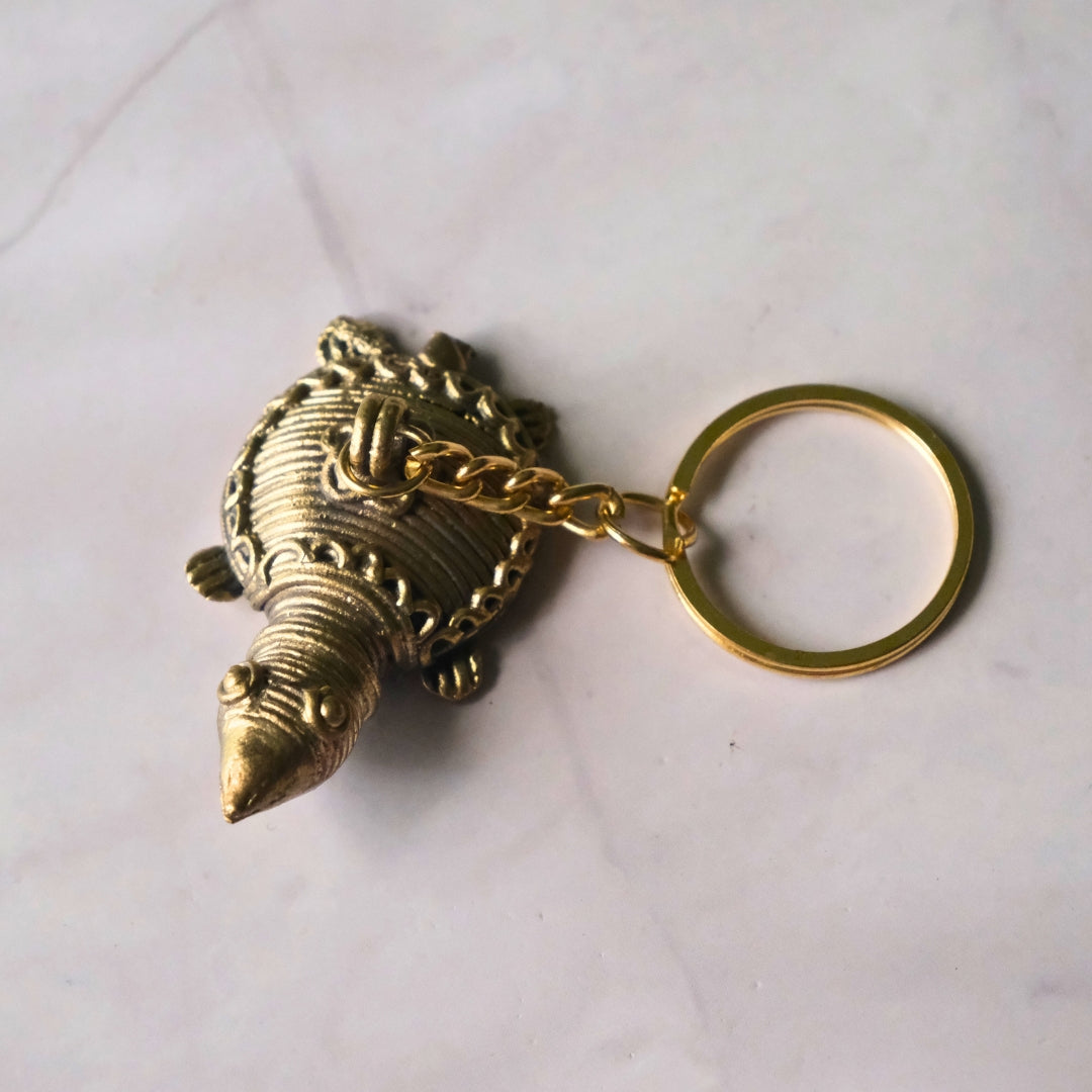 Dhokra Craft - Turtle key chain