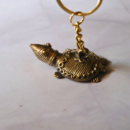 Dhokra Craft - Turtle key chain