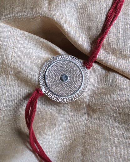 Silver Filigree Handmade Chaandini Rakhi