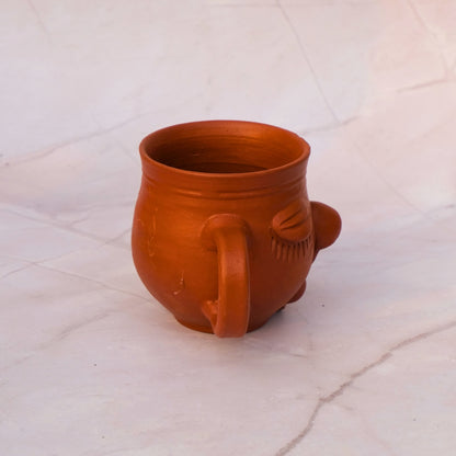 Terracotta- Tribal lady face cup