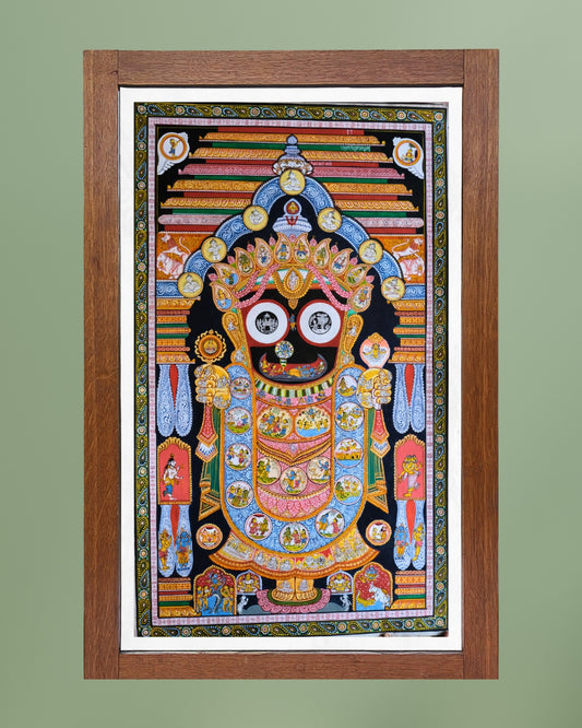 Detailed Pattachitra Paintng -  Shri Jagannath