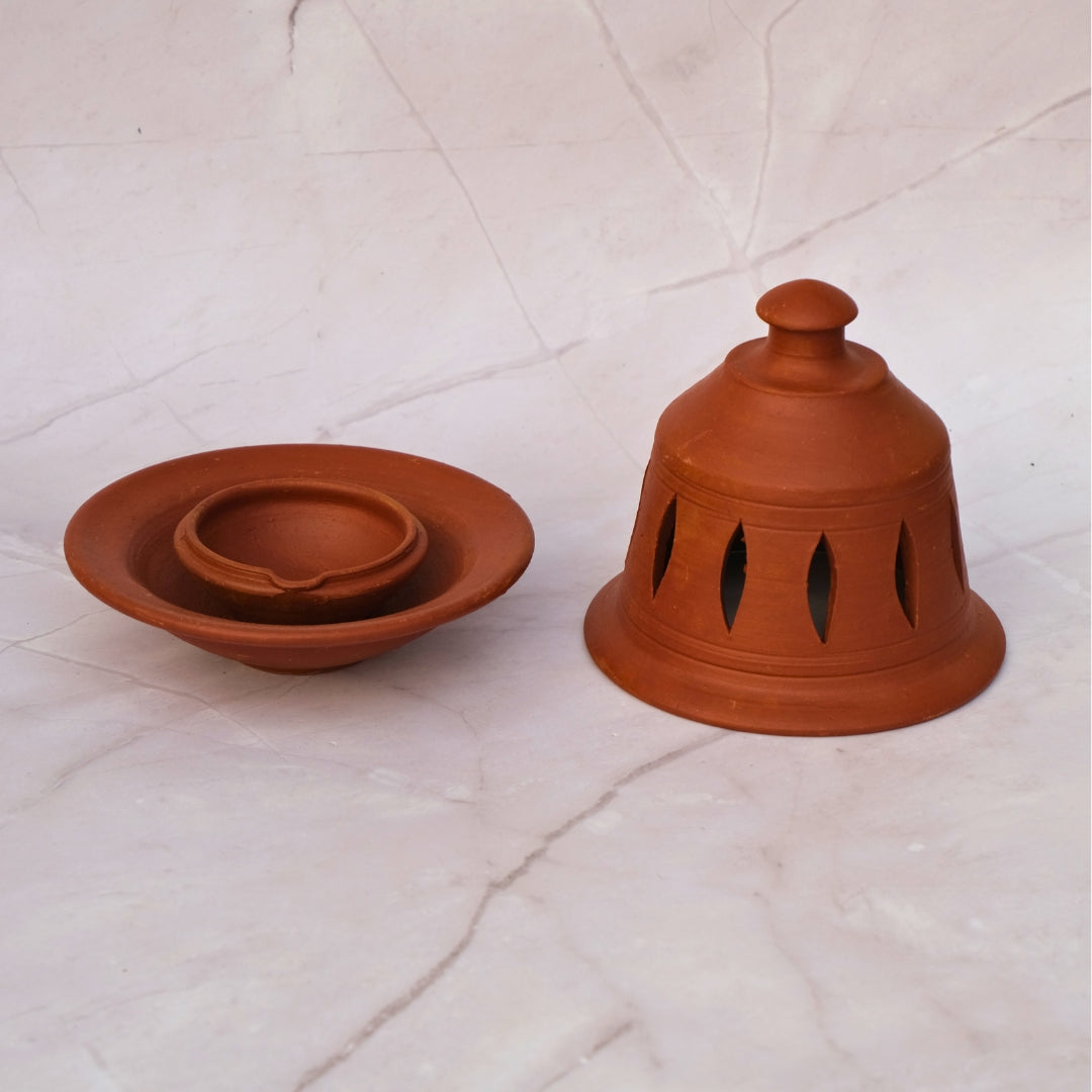 Teracotta-Capped Diya