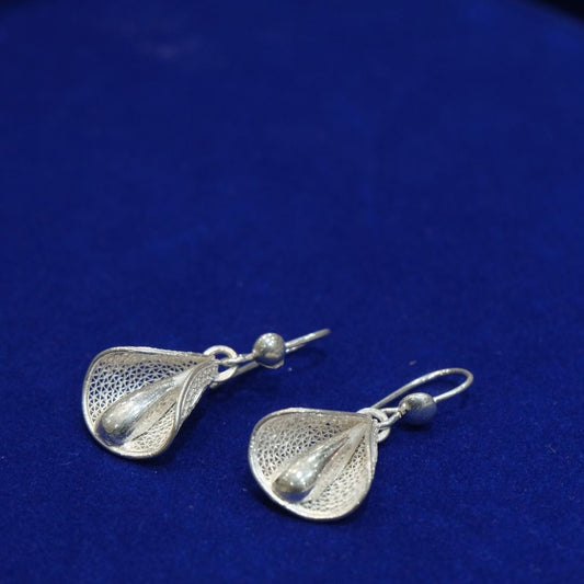 Rumi Silver Filigree Earrings