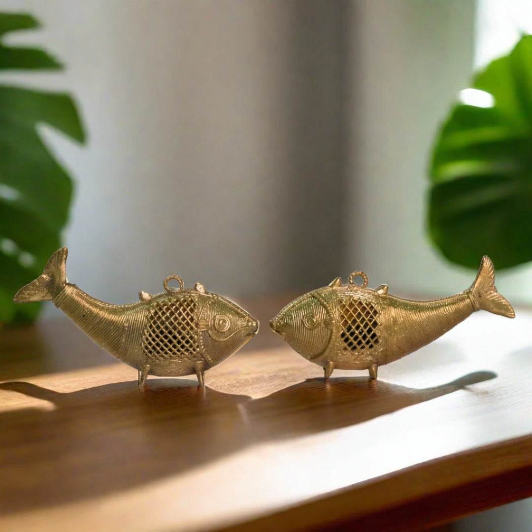 Dhokra Craft Home Decor - Twin Fish